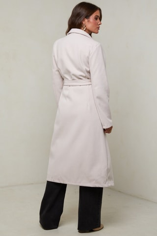 Manteau droit  - Écru