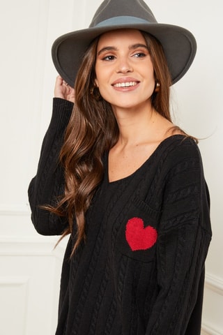 Trui  - Zwart en rood