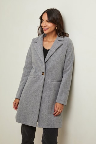 Manteau droit  - Gris