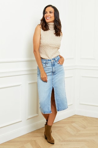 Mouwloze Trui  - Wit