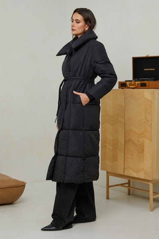 Gewatteerde Jas  - Zwart