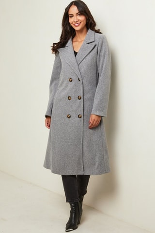 Manteau droit  - Gris