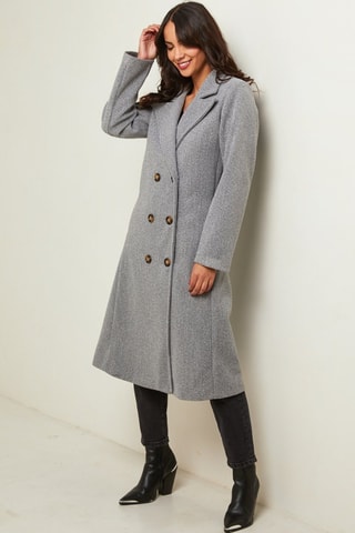 Manteau droit  - Gris