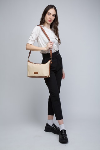 Sac bandoulière Beige et marron