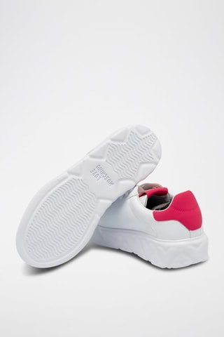 Sneakers plateformes en cuir - Blanc
