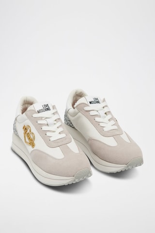 Baskets plateformes en cuir - Blanc