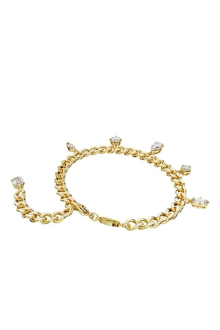 Pulsera con cristales Swarovski - Chapado en oro amarillo