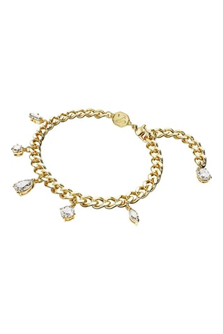 Pulsera con cristales Swarovski - Chapado en oro amarillo