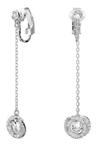 Pendientes con cristales Swarovski Generation - Blanco y plateado