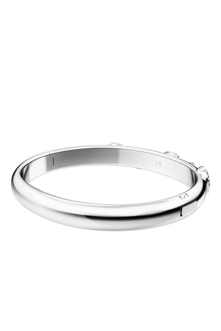 Bracciale bangle con cristalli Swarovski - Bianco