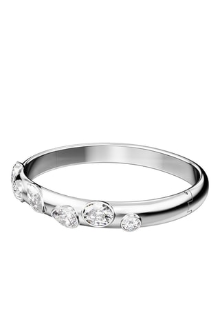 Bracciale bangle con cristalli Swarovski - Bianco