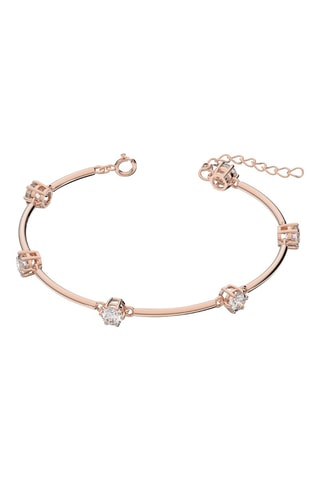 Pulsera con cristales Swarovski - Chapado en oro rosa