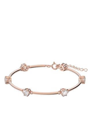 Pulsera con cristales Swarovski - Chapado en oro rosa