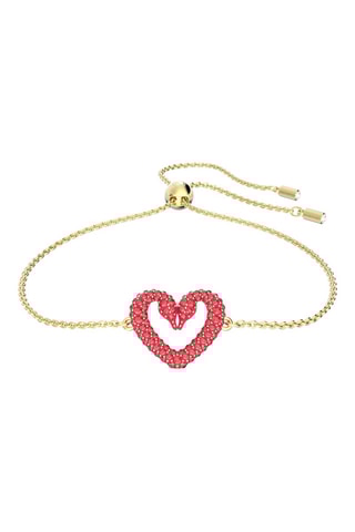 Pulsera con cristales Swarovski Una - Chapado en oro amarillo