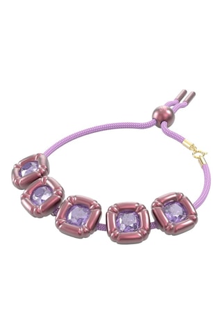 Bracciale con cristalli Swarovski Dulcis - Viola e rosa