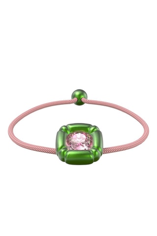 Bracciale con cristalli Swarovski Dulcis - Rosa e verde