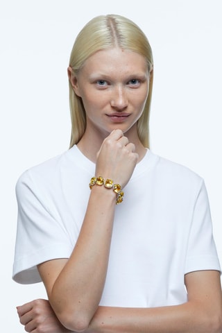 Bracciale con cristalli Swarovski Harmonia - Giallo