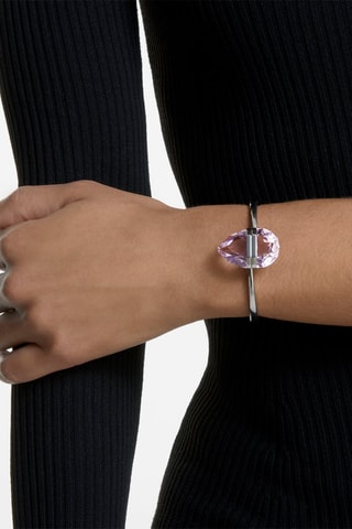 Bracciale con cristalli Swarovski Lucent - Rosa e argentato