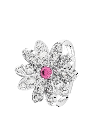 Anello con cristalli Swarovski Eternal Flower - Bianco e rosa
