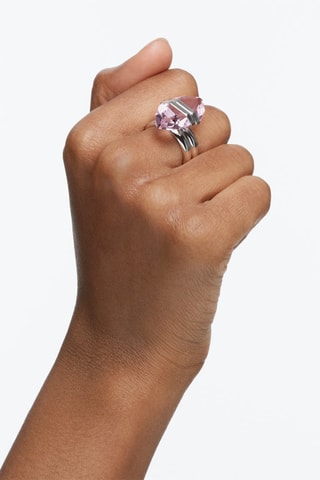 Anello con cristalli Swarovski Lucent - Rosa