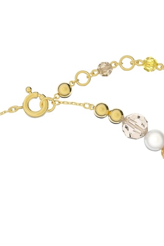 Collana con cristalli Swarovski Somnia - Placcato oro giallo e occhi di tigre