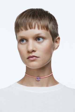 Collana con cristalli Swarovski Dulcis - Rosa e viola