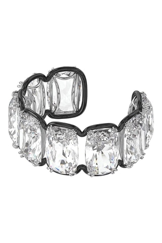 Bracciale a polsiera con cristalli Swarovski Harmonia - Bianco e nero
