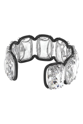 Bracciale a polsiera con cristalli Swarovski Harmonia - Bianco e nero