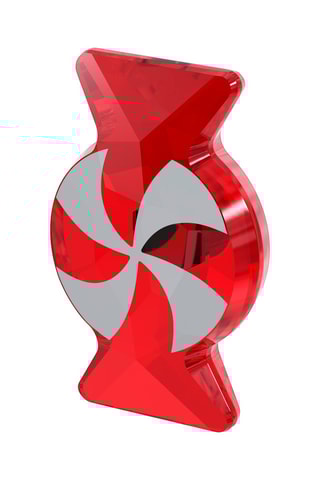 Magnete con cristalli Swarovski Holiday Cheers - Rosso e bianco