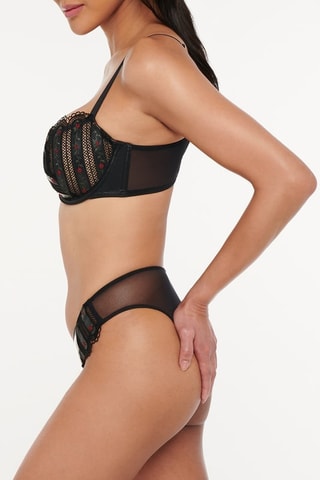 Tanga Renaissance Rose - Zwart