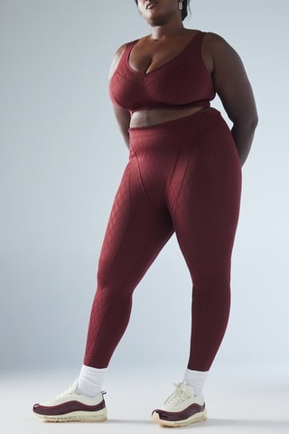 Legging Hoge Taille Peak Performance - Bordeauxrood