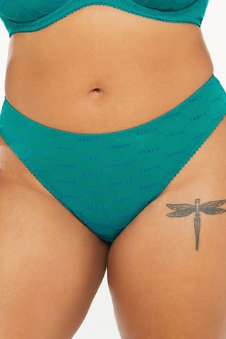 Slip Flocked Logo - Smaragdgroen