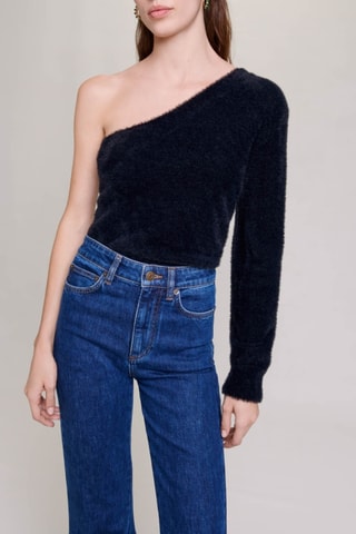 Top asymétrique - Noir