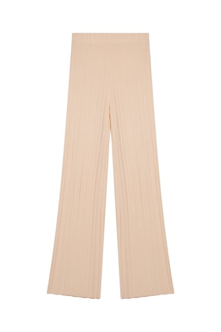 Pantalon wide legs taille haute - Rose