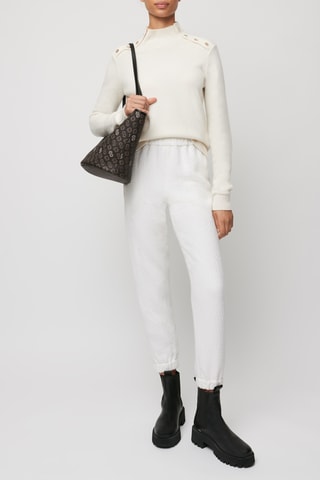 Jogging laine vierge - Ecru