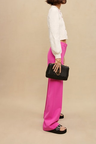 Pantalon taille haute - Fuchsia