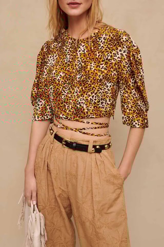 Top - Moutarde et noir