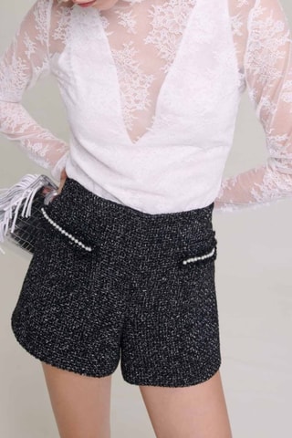 Top en dentelle - Blanc