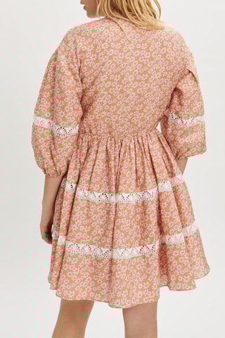 Robe patineuse en lin - Rose