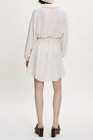 Robe patineuse plumetis - Ecru