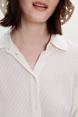 Robe patineuse plumetis - Ecru