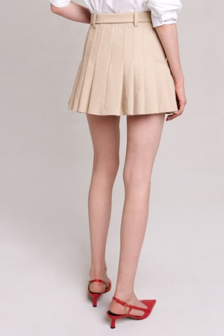 Jupe plissée - Beige