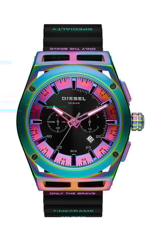 Orologio al quarzo in silicone - 
Cronografo - Nero