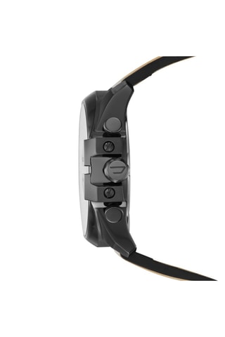 Orologio al quarzo in pelle - Cammello e cromato