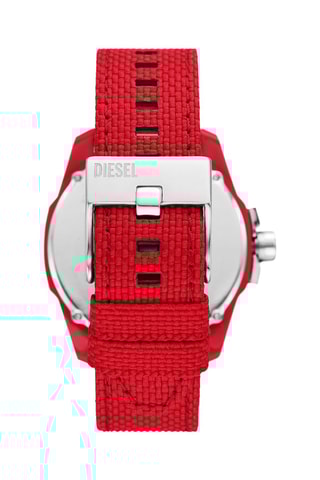 Orologio al quarzo a energia solare in plastica riciclata - Rosso e bianco