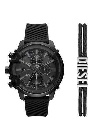 Cofanetto orologio al quarzo in silicone e bracciale - Cronografo