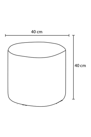 Pouf Bodrum - Crème