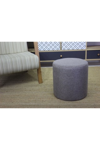 Pouf Silindir - Anthracite - Polyester et coton