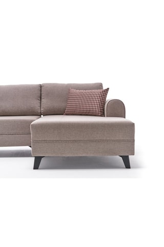 Canapé d'angle gauche convertible - Crème