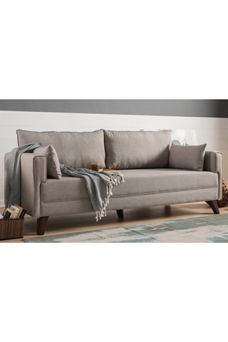 Canapé convertible Bella - Crème - 3 places